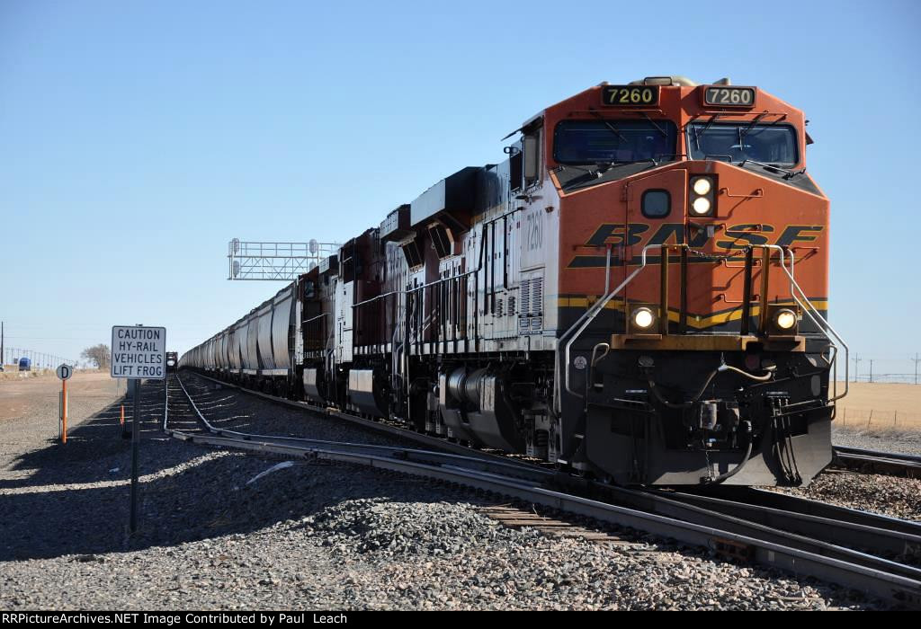 Westbound grain train